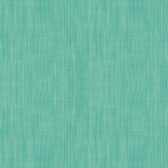Turquoise Linen Look Vinyl Oilcloth Tablecloth