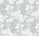 Chelsea Flowers on Grey Tex Vinyl Oilcloth Tablecloth