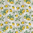Wipe Clean Tablecloth Vinyl PVC Lemons on Wood Effect 160cm Round Wide