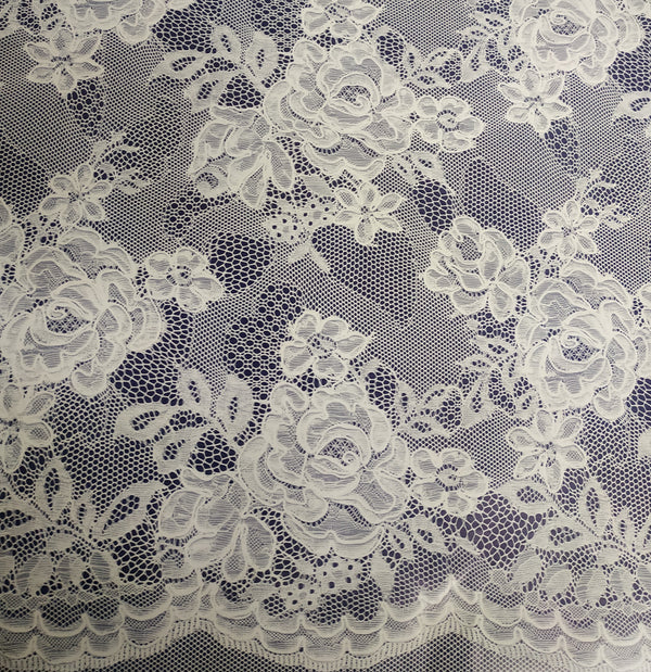 Orla Lace Pattern Navy PVC Vinyl Wipe Clean Tablecloth 110cm x 140cm Warehouse Clearance