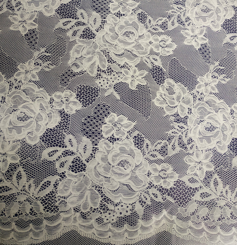 Orla Lace Pattern Navy PVC Vinyl Wipe Clean Tablecloth 110cm x 140cm Warehouse Clearance