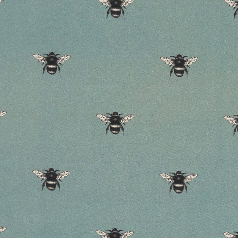 Abeja Bees Mineral Cotton Oilcloth Tablecloth 132cm wide by Clarke and Clarke
