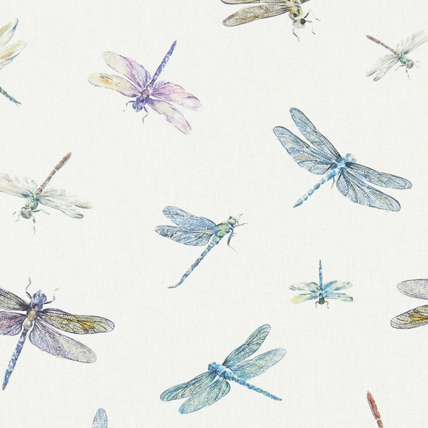 Clarke and Clarke Dragonflies Cream Oilcloth Tablecloth