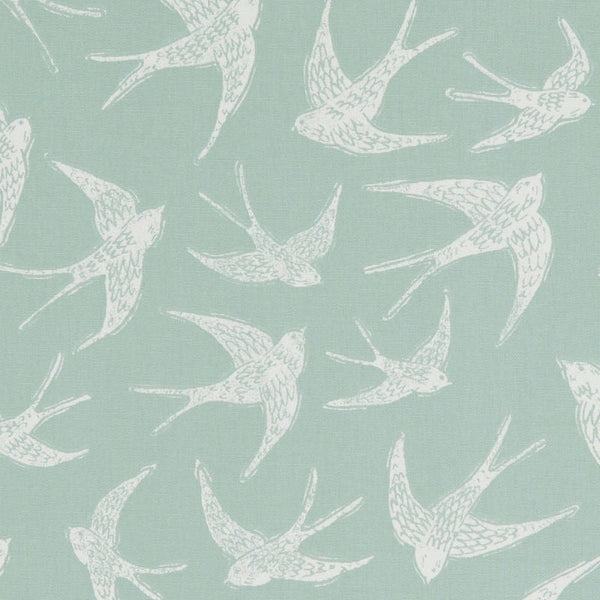 Clarke and Clarke Fly Away Mineral Oilcloth Tablecloth