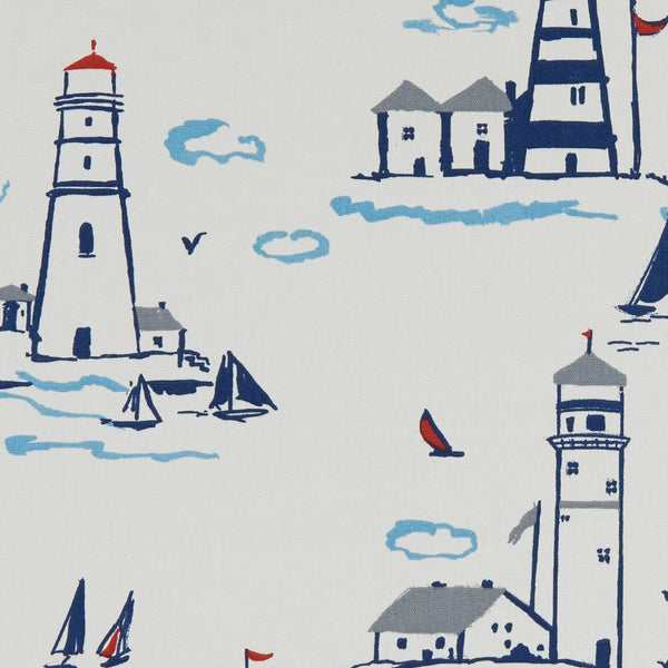 Clarke and Clarke Lowestoft Marine Oilcloth Tablecloth