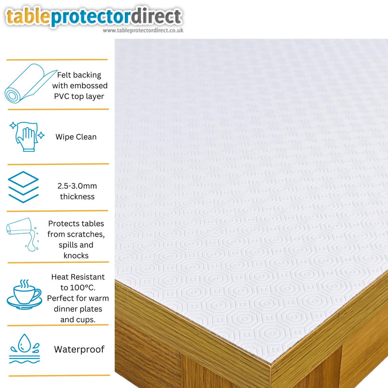 Table Protector White 110cm wide