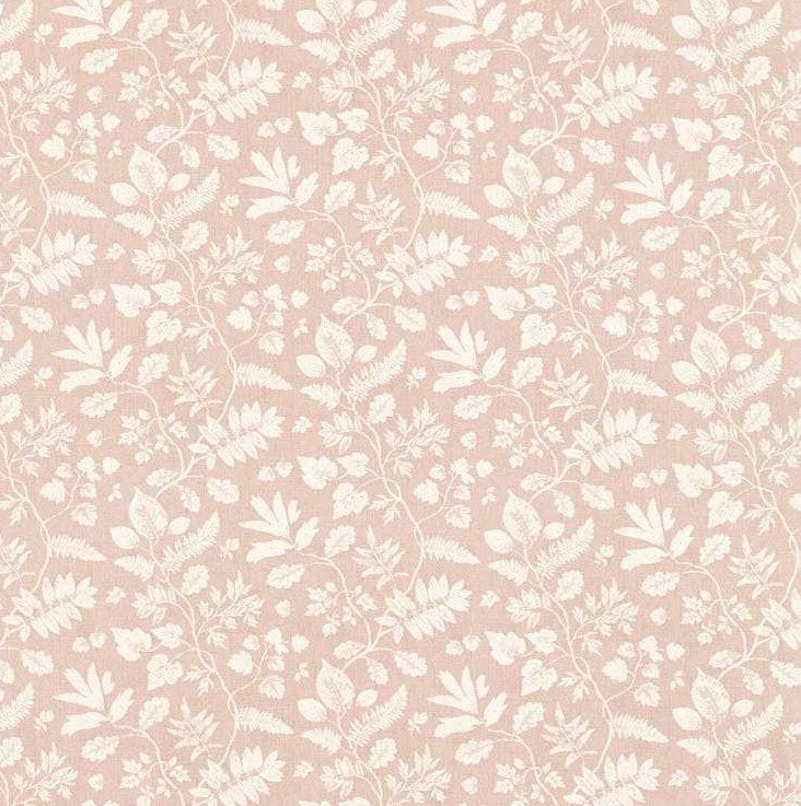 Bellever Blush Pink Leaf Design Oilcloth Table Cloth