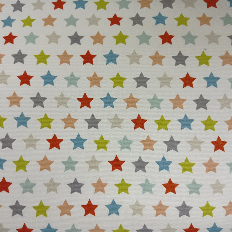 Fryetts Galaxy Stars Spice Multi Cotton Oilcloth Tablecloth