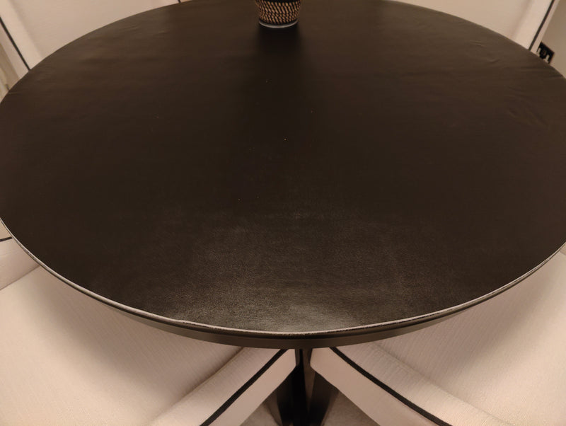 Round HEAVY DUTY Table Protector 110cm BLACK