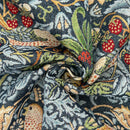 Tapestry Strawberry Thief Navy Fabric for Curtains Craft and Upholstery