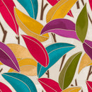 Tropical Leaves Multi  Bright PVC Vinyl Oilcloth Tablecloth