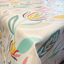Rainbow Meadow PVC Vinyl Oilcloth Tablecloth
