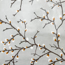 Pussy Willow Grey  PVC Vinyl Oilcloth Tablecloth