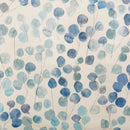 Lunaria Blue PVC Vinyl Oilcloth Tablecloth