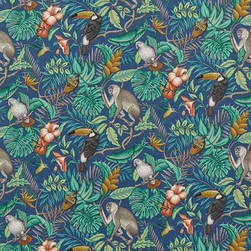 Rainforest Marine Monkey Jungle Oilcloth Tablecloth by I-Liv SMD