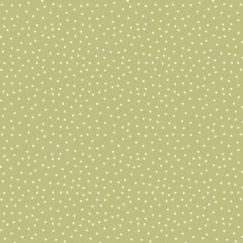 Spotty Lemongrass Random Dotty Oilcloth Tablecloth by I-Liv