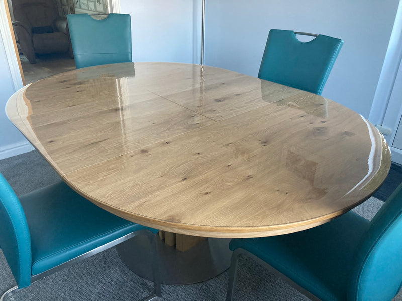 Bespoke Clear PVC Table Protector Made to Measure – 1.5mm Thick