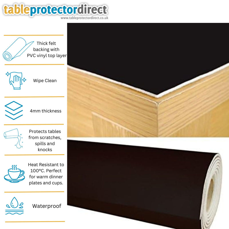 Table Protector Heavy Duty Black 120cm wide