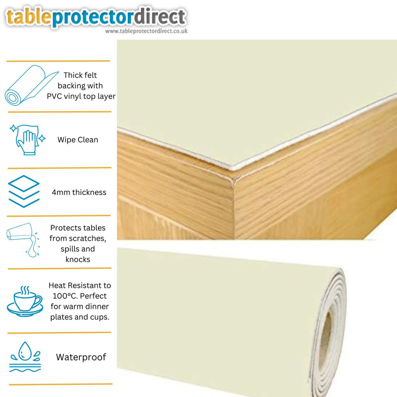 Table Protector Heavy Duty Cream 110cm wide