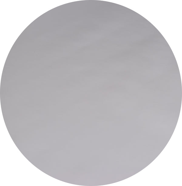 Round Wipe Clean Tablecloth Vinyl PVC 140cm Plain Silver Grey