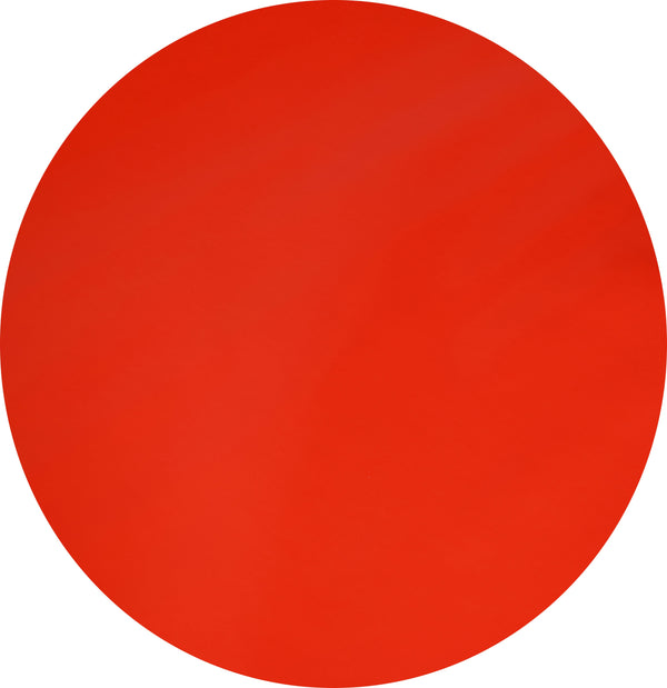 Round Wipe Clean Tablecloth Vinyl PVC 140cm Plain Red
