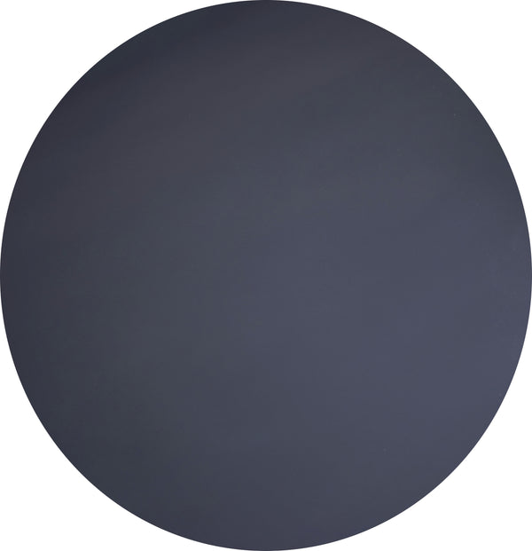 Round Wipe Clean Tablecloth Vinyl PVC 140cm Plain Slate Grey