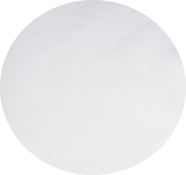 Round Wipe Clean Tablecloth Vinyl PVC 140cm Plain White