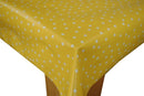 Random 5mm Yellow Polka Dot Vinyl  Tablecloth