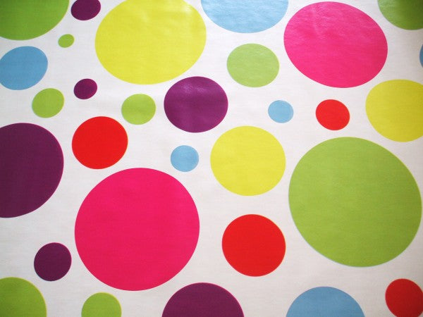Rio Spot Multi Vinyl Oilcloth Tablecloth