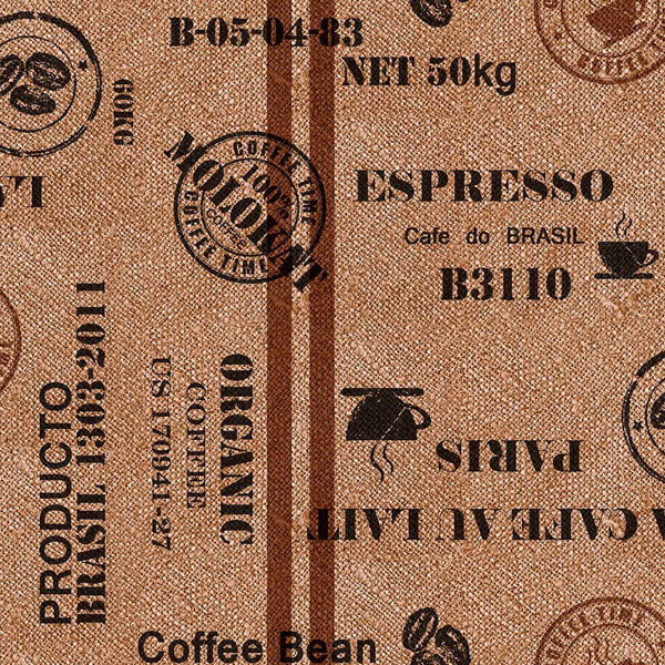 Coffee Sacks PVC Vinyl Tablecloth 20 Metres x 140cm
