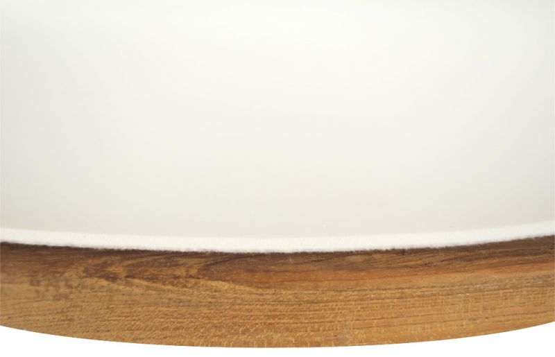 Round Table Protector 183cm / 6ft Cream Smooth