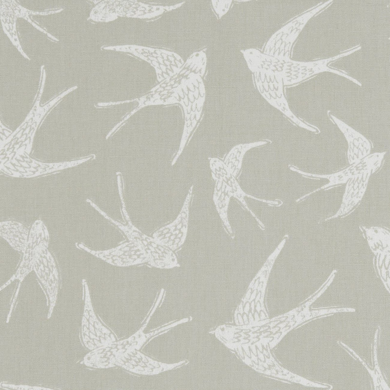 Clarke and Clarke Square PVC Tablecloth Clarke and Clarke Fly Away Taupe Oilcloth 132cm