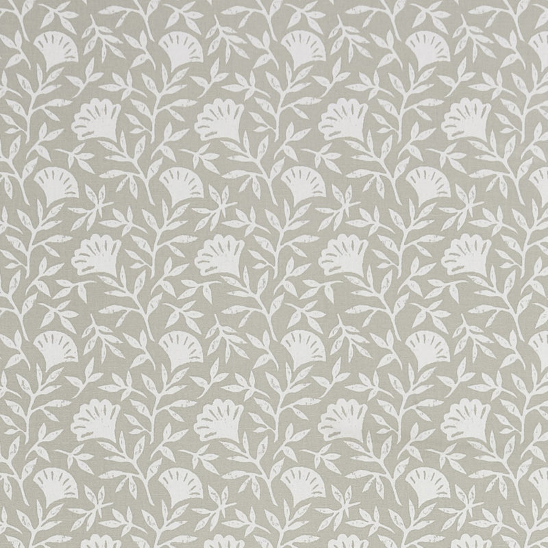 Square PVC Tablecloth Clarke and Clarke Melby Taupe Oilcloth 132cm