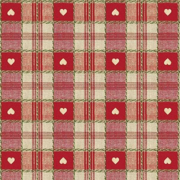 Round Wipe Clean Tablecloth Vinyl PVC 158cm  Red Sweetheart Check