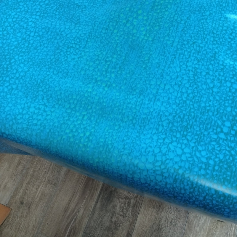 Aegean Azure  PVC Vinyl Oilcloth Tablecloth