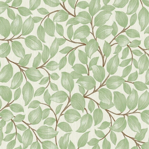 Leaf Leaves Green Vinyl Oilcloth Tablecloth