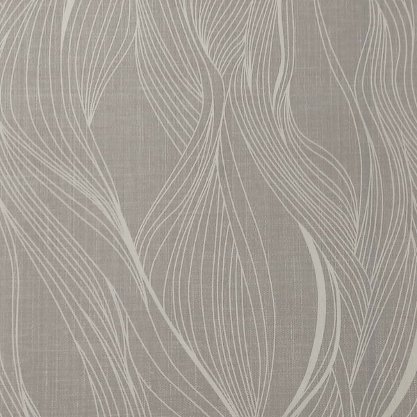 Waves Grey on Linen Effect Vinyl Oilcloth Tablecloth