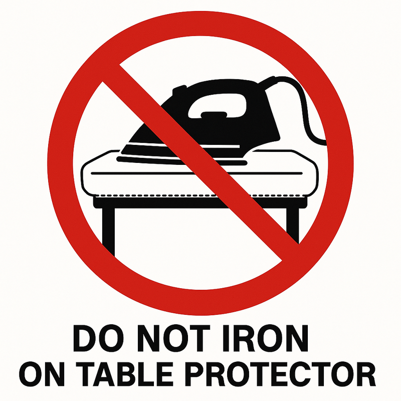 Why Shouldn’t You Iron on a Table Protector?