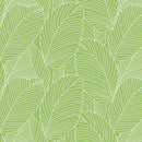 Rainforest Leaves Green Vinyl Oilcloth Tablecloth