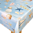 Seaside Beach Fun PVC Vinyl Tablecloth Roll 20 Metres x 140cm Full Roll