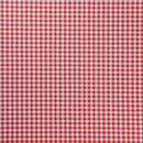 Red Gingham Small Check Vinyl Oilcloth Tablecloth