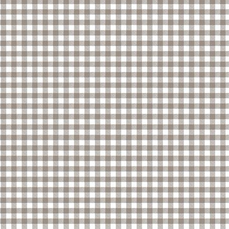 Small Check Taupe Vinyl Oilcloth Tablecloth