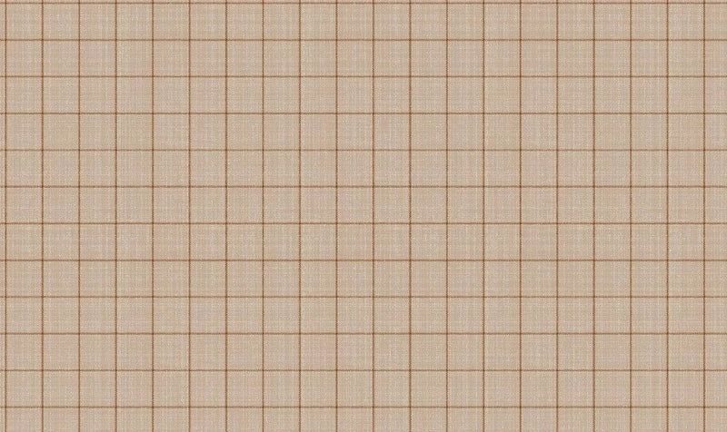 Taupe with Brown Overcheck PVC Vinyl Tablecloth 20 Metres