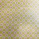 Daisy Lime Green Oilcloth Tablecloth by Clarke and Clarke