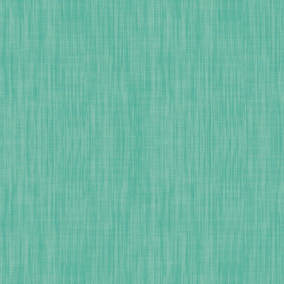 Turquoise Linen Look Vinyl Oilcloth Tablecloth