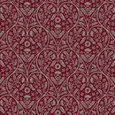 Red Heart Damask Floral Vinyl Oilcloth Tablecloth