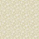 Small Flowers on Natural Vinyl Oilcloth Tablecloth