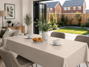 Country Beige Linen Effect Vinyl Oilcloth Tablecloth