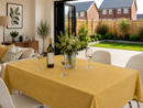 Country Ochre Linen Effect Vinyl Oilcloth Tablecloth