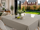 Country Grey Linen Effect Vinyl Oilcloth Tablecloth